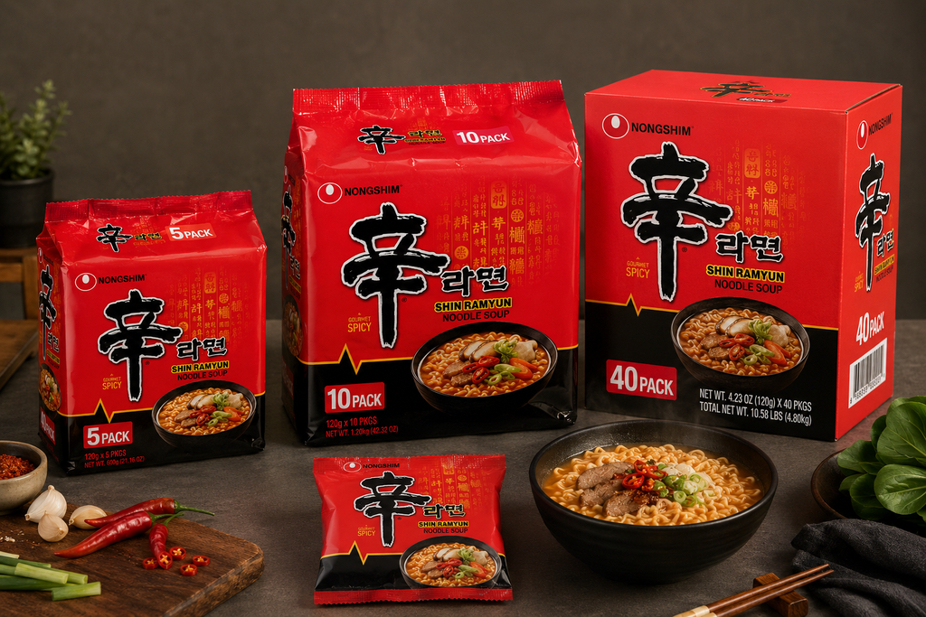 Nongshim Shin Ramyun Instant Noodles 120g per pack - Bulk Pack
