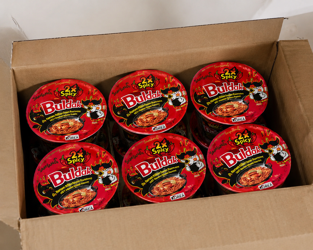 Samyang Buldak 2x Spicy Hot Chicken Ramen Cup – Available in 6, 12, 24 & 48 Cups (70g Each)