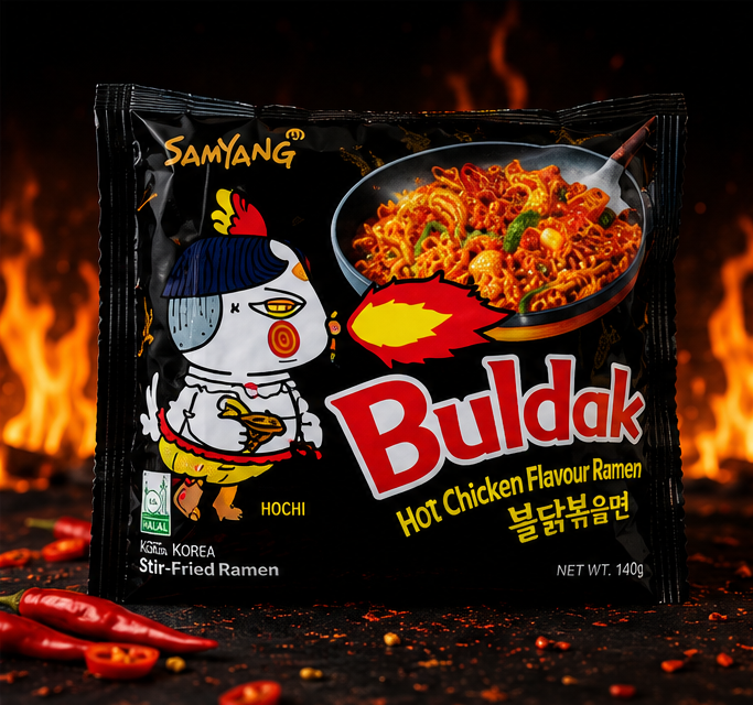 Samyang Buldak Hot Chicken Flavour Ramen, 140g per pack - Bulk Packs