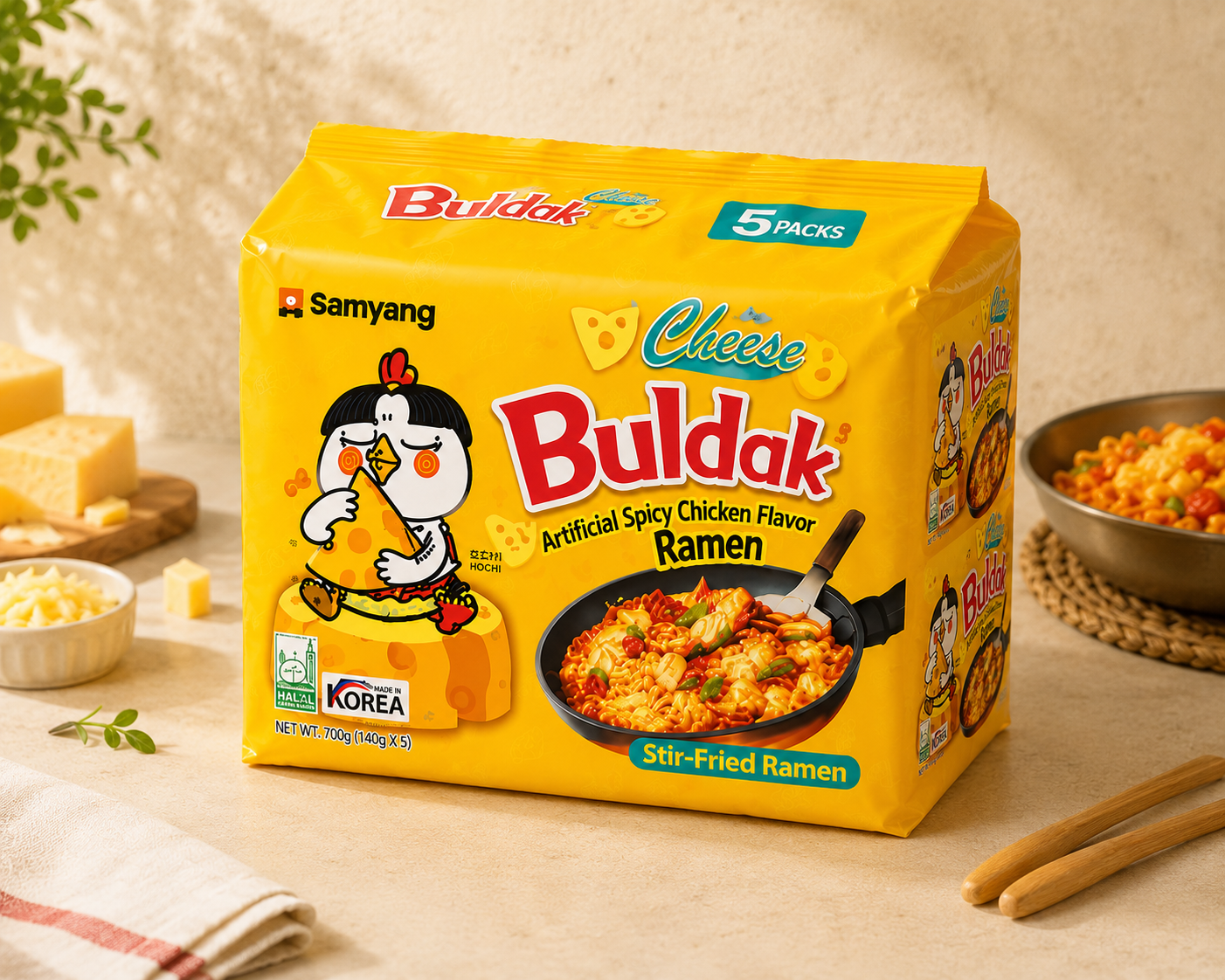 Samyang Buldak Cheese Ramen 140g per packs- Bulk packs