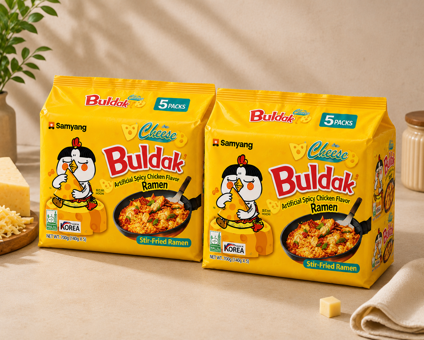 Samyang Buldak Cheese Ramen 140g per packs- Bulk packs