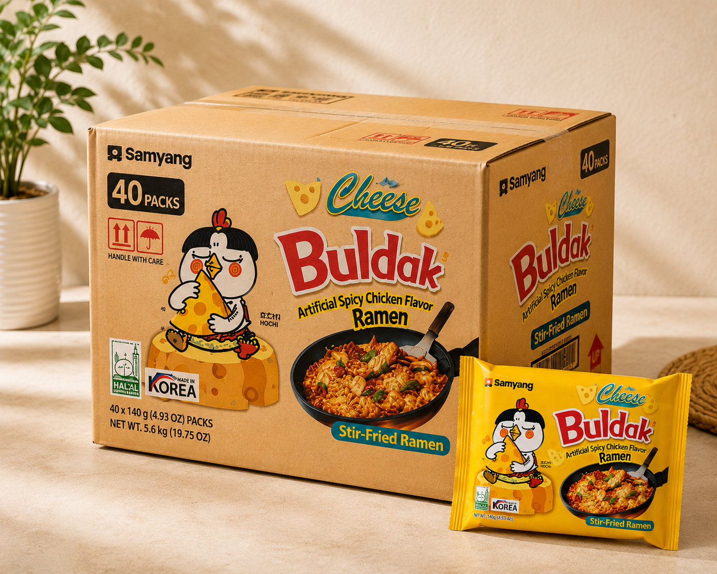 Samyang Buldak Cheese Ramen 140g per packs- Bulk packs