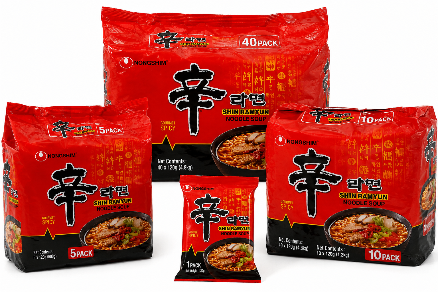 Shin Ramyun Spicy Instant Noodles 120g