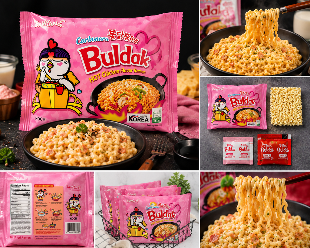 Samyang Buldak Carbonara Ramen, 130g per pack- Bulk packs