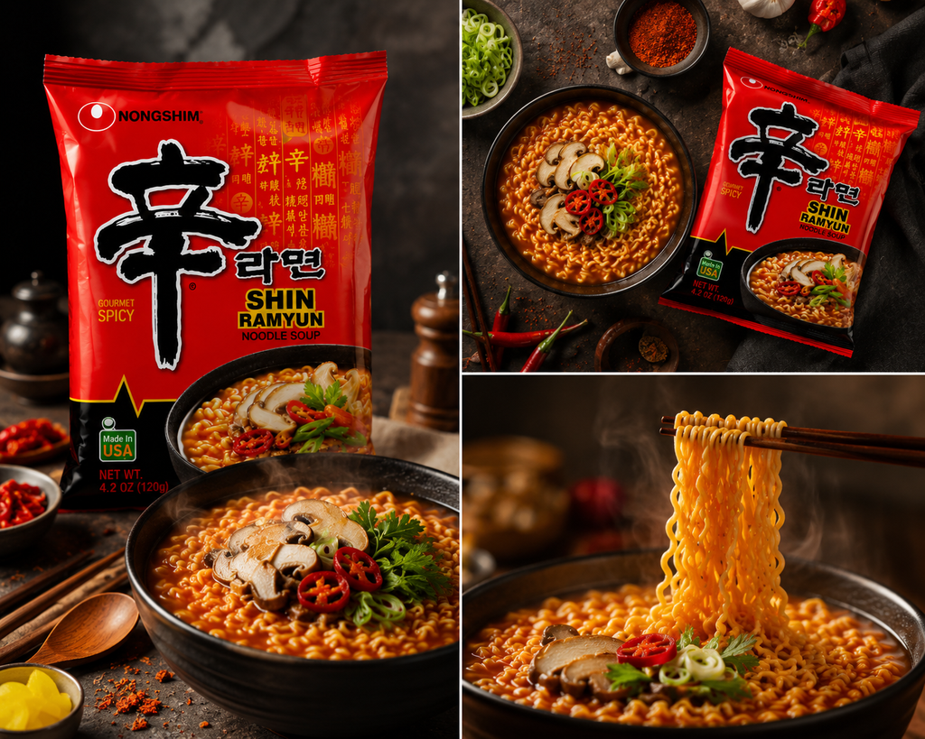 Nongshim Shin Ramyun Instant Noodles 120g per pack - Bulk Pack